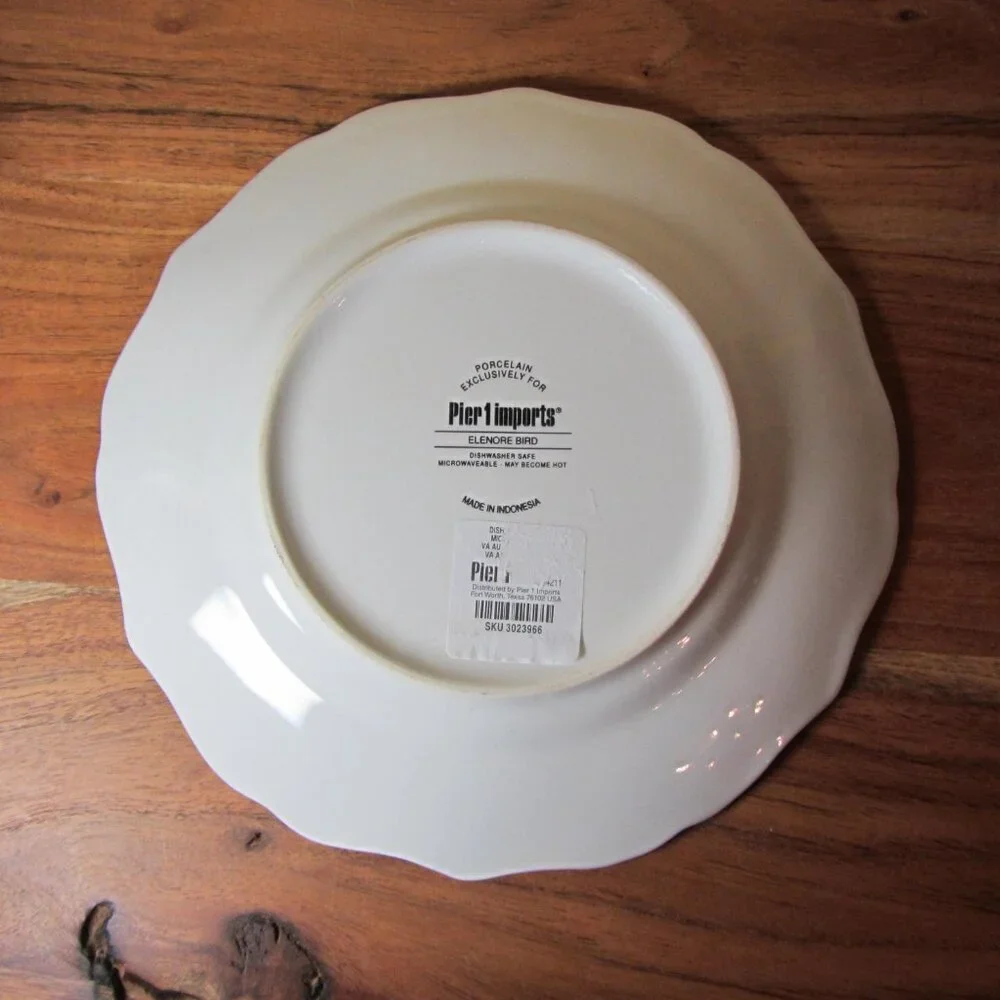 3 for $60 - pier 1 plate elenore bird NWT (W4272)